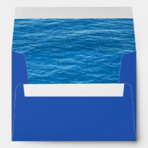 Enveloppe océanique pour Mariage insulaire ou trop