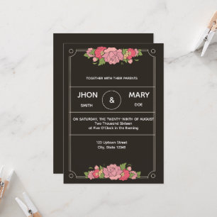Enveloppe Personnalisée Chic Noire pour Invitation