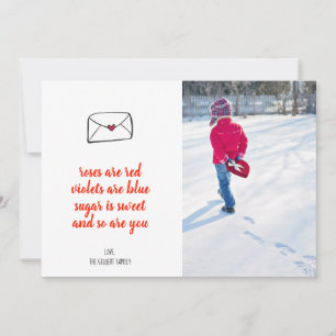 Enveloppe Red Heart Valentine Cartes photos
