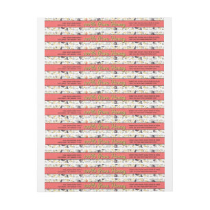 Enveloppement Floral Léger autour du Étiquette de 