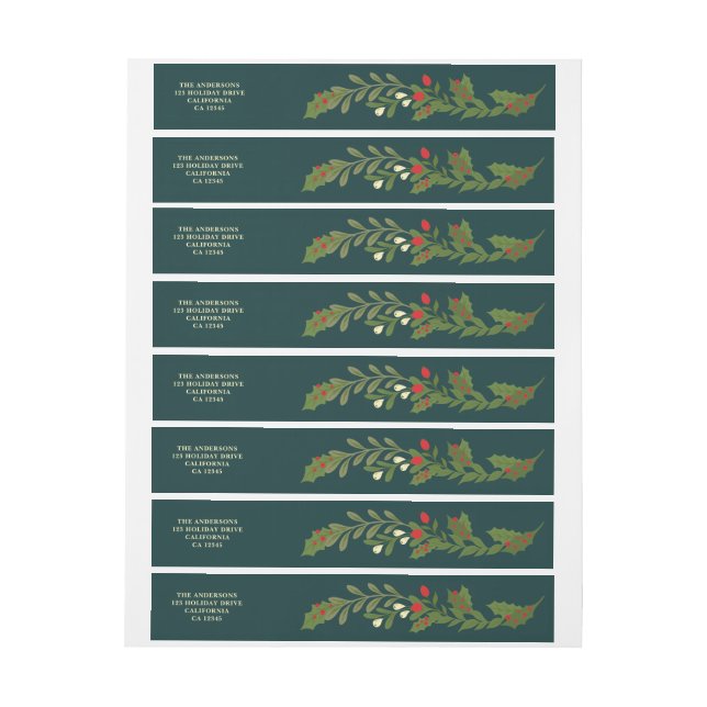 Envelopper autour du Étiquette de adresse, classiq (Feuille)