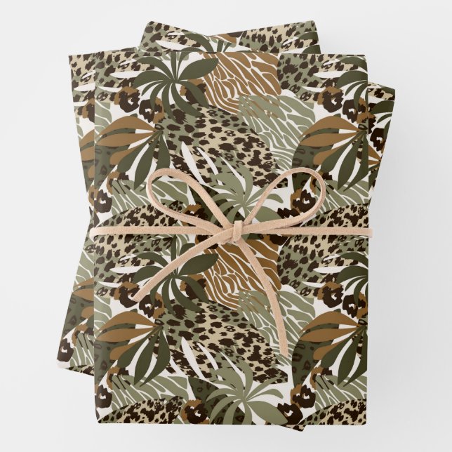 Envelopper les feuilles de papier-Empreinte de léo (En situation)