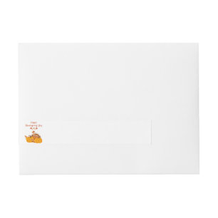 Envelopper Thanksgiving autour du Étiquette