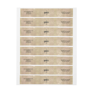 Envelopper vintage Plâtre autour du Étiquette Soap