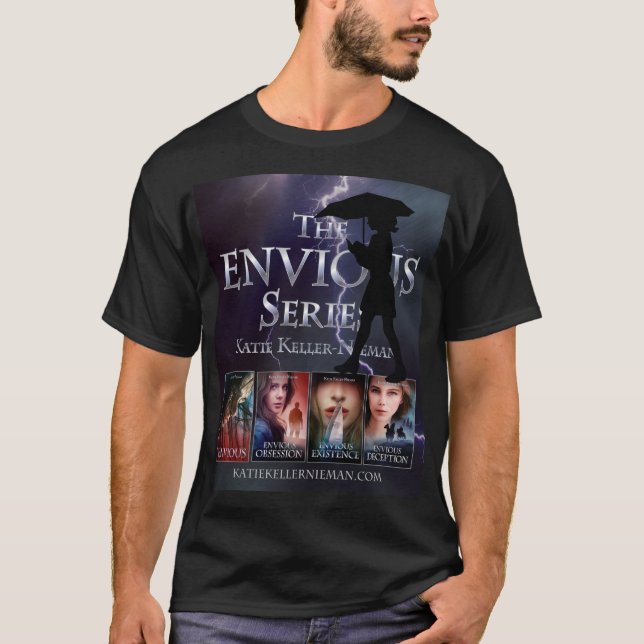 Envieuse série de livres Mens T-Shirt (Devant)