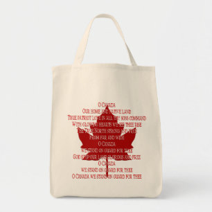 Enviro Friendly Canada Tote Bag Canadian Anthem Tragetasche