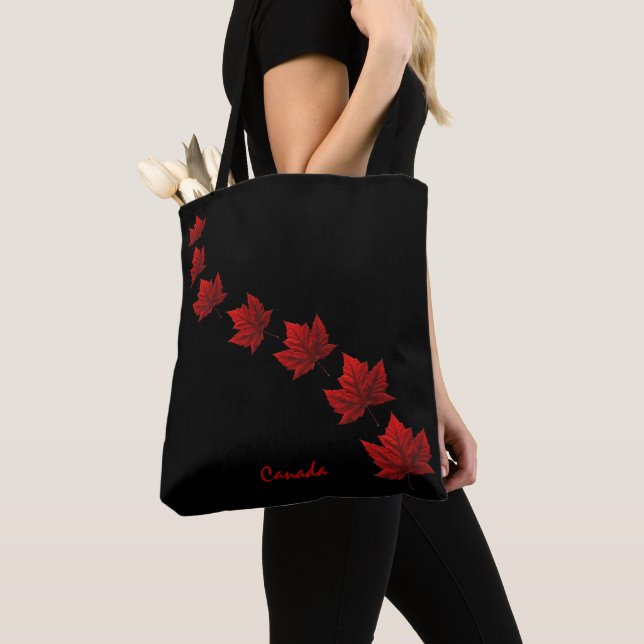 Enviro Friendly Canada Tote Bag Retro Ahornleaf Tasche (Von Nahem)