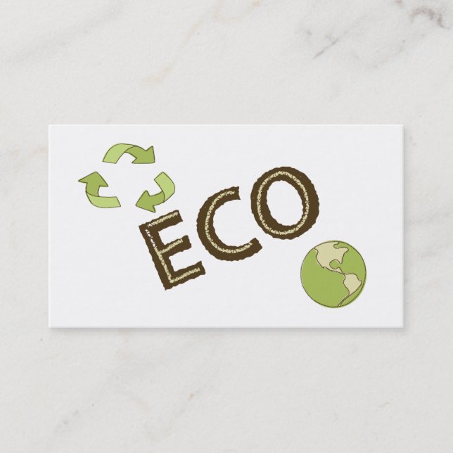 Environnement amical d'Eco réutilisant des cartes (Devant)