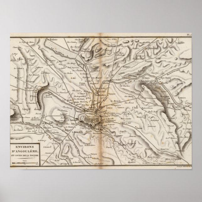 Environs d'Angouleme Poster (Vorne)