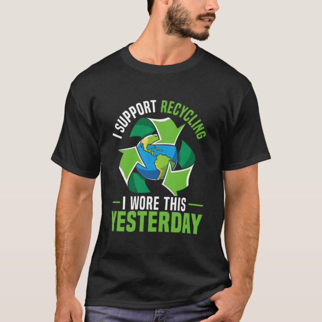 Environtalist Nature Recycling Mother Eh Day T-Shirt (Vorderseite)
