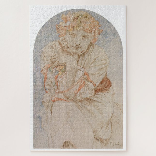 Envisage von Alphonse Mucha (Vertikal)
