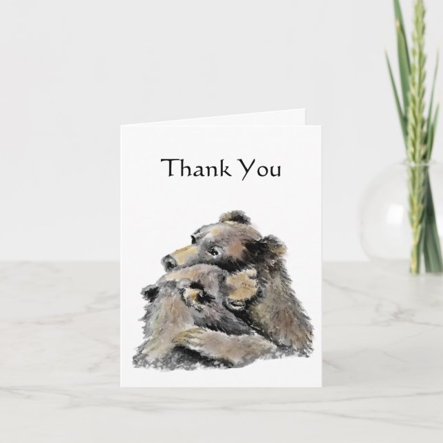 Envoi d'un gros bras d'ours pour dire Merci (Devant)