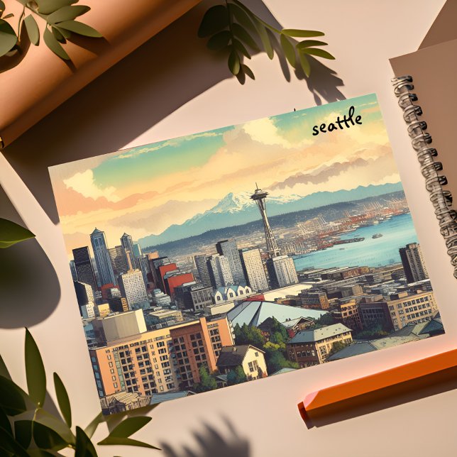 envoi en masse de cartes postales floues à Seattle (Créateur téléchargé)