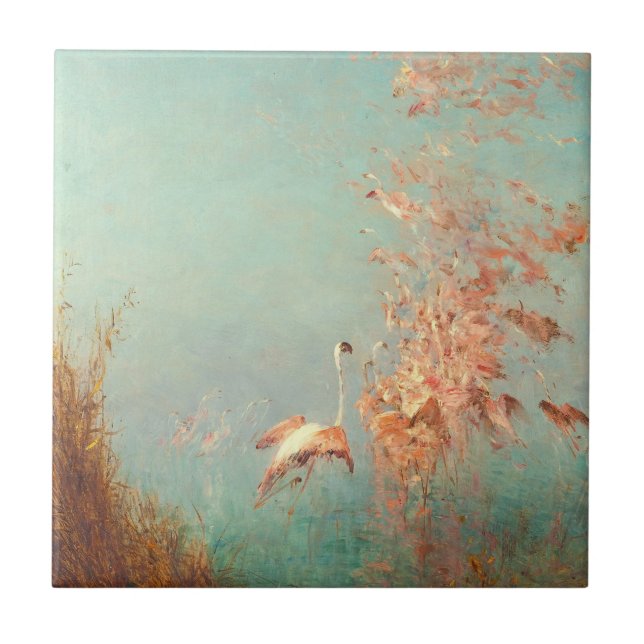 Envol De Flamants Rose Étang De Vaccarès Fliese (Vorderseite)