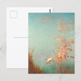 Envol De Flamants Rose Étang De Vaccarès Postkarte
