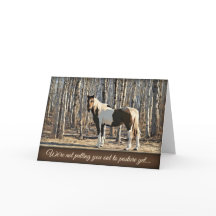 Envoyé au pré - Carte d'anniversaire