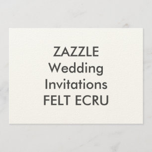 ENVOYÉ ECRU 7" x 5" Invitations de mariage