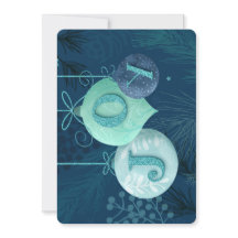 Envoyer Joy avec cette carte de vacances bleu ton