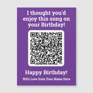 Envoyer une chanson par QR Code sur une carte magn