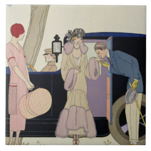 Envy, 1914 (pochoir Druck) Fliese