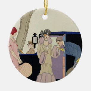 Envy, 1914 (pochoir Druck) Keramik Ornament