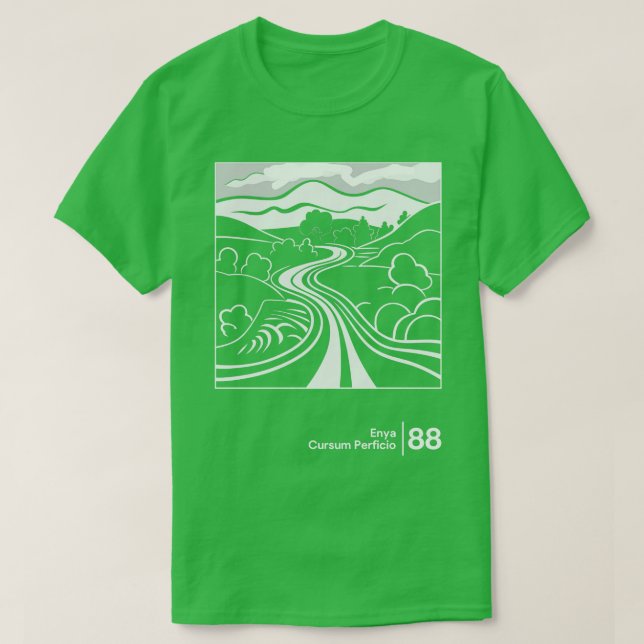 Enya Minimalistisch Style Graphic Design 2 T-Shirt (Design vorne)