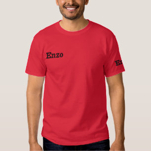 Enzo bestickter Vorname Besticktes T-Shirt