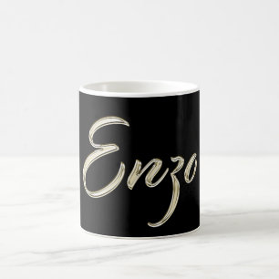 Enzo Name whitegold Tasse Teetasse Kaffeetasse
