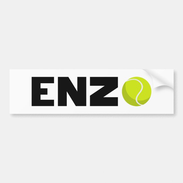 Enzo Tennis Autoaufkleber (Vorne)