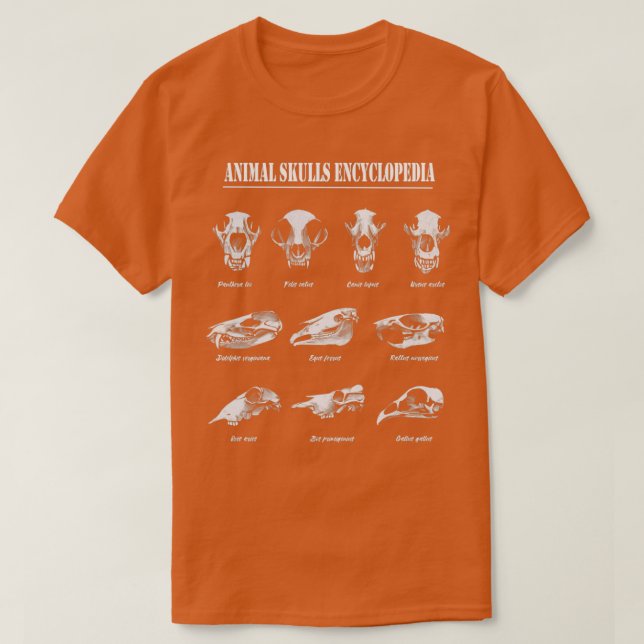 Enzyklopädie für Tiere T-Shirt (Design vorne)