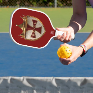 EOC RED RayEl Crest Design Pickleball Schläger