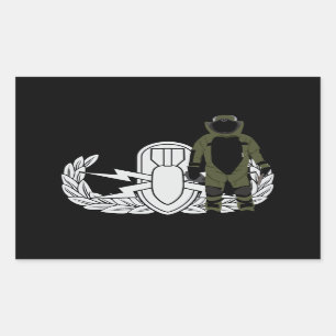 Eod-Bomben-Anzug Rechteckiger Aufkleber
