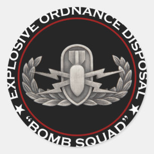 EOD "Bombengeschwader " Runder Aufkleber