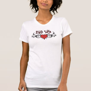 Eod-Ehefrau mit Herzen T-Shirt