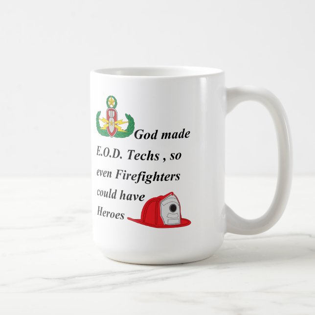 EOD - Feuerwehrmann-Helder Kaffeetasse (Rechts)