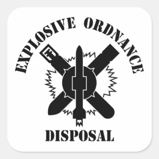 EOD Logo Quadratischer Aufkleber