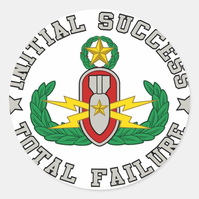 EOD Master in Farbe ISTF Runder Aufkleber (Vorderseite)