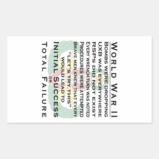 EOD Master WWII Rechteckiger Aufkleber (Vorderseite)