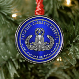 EOD ORNAMENT AUS METALL