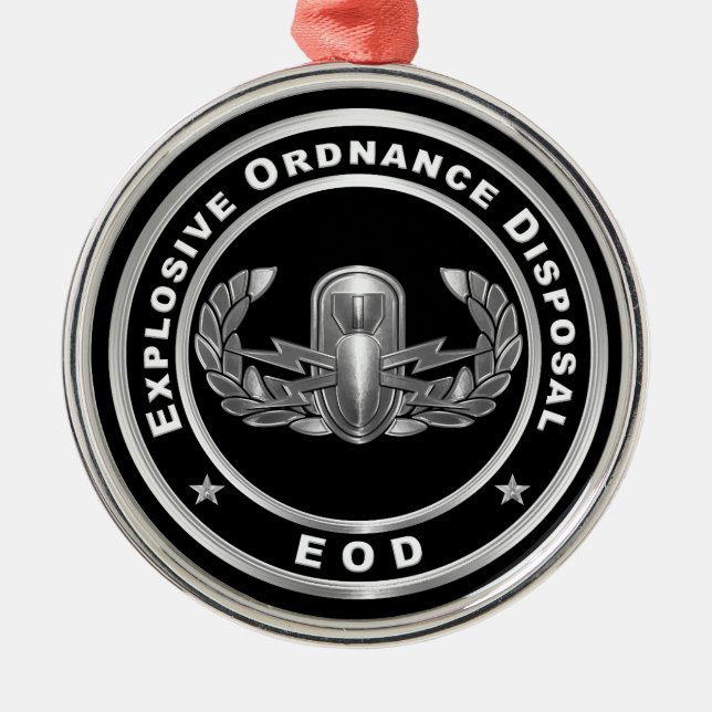 EOD ORNAMENT AUS METALL (Vorne)