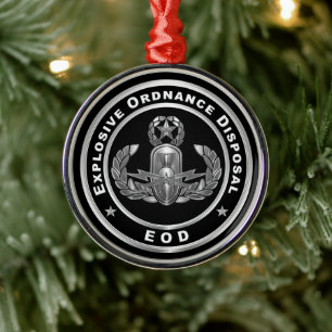 EOD ORNAMENT AUS METALL