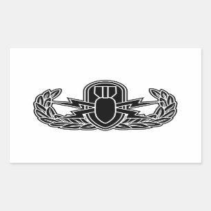 EOD-Schablone Rechteckiger Aufkleber
