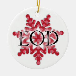 Eod-Schneeflocke Verzierung Keramikornament