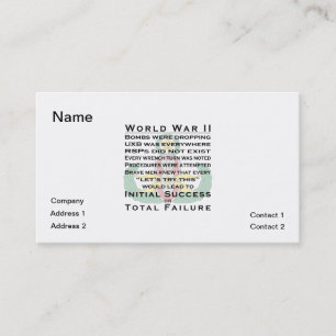 EOD Vorlagen-WWII Visitenkarte
