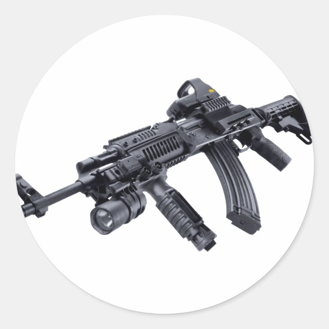 EOTech Sighted Tactical AK-47 Assault Rifle Sticke Runder Aufkleber (Vorderseite)
