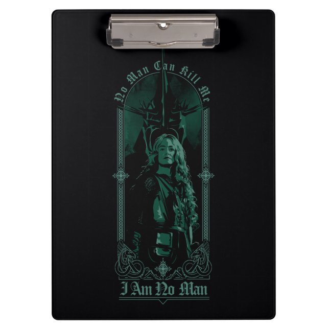 Éowyn Vs SAURON™ "I Am No Man" Rohan Graphic Klemmbrett (Vorderseite)