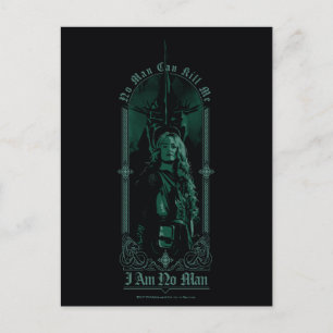 Éowyn Vs SAURON™ "Ich bin kein Mann" Rohan Grafik Postkarte