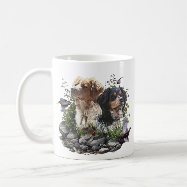 Epagneul Breton, Bretagne Spaniel Kaffeetasse (Links)