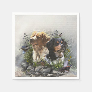 Epagneul Breton, Bretagne Spaniel Serviette
