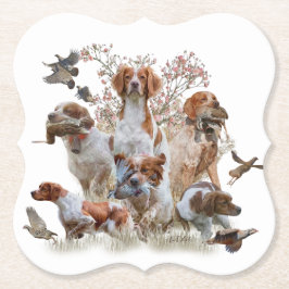 Epagneul Breton, Bretagne Spaniel Untersetzer